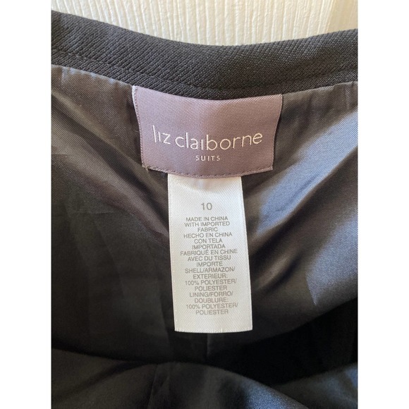 Womens Liz Claiborne Houndstooth 2 Piece Pant Suit 10 NEW - Picture 15 of 16